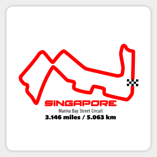 Singapore Track Graphic Magnet